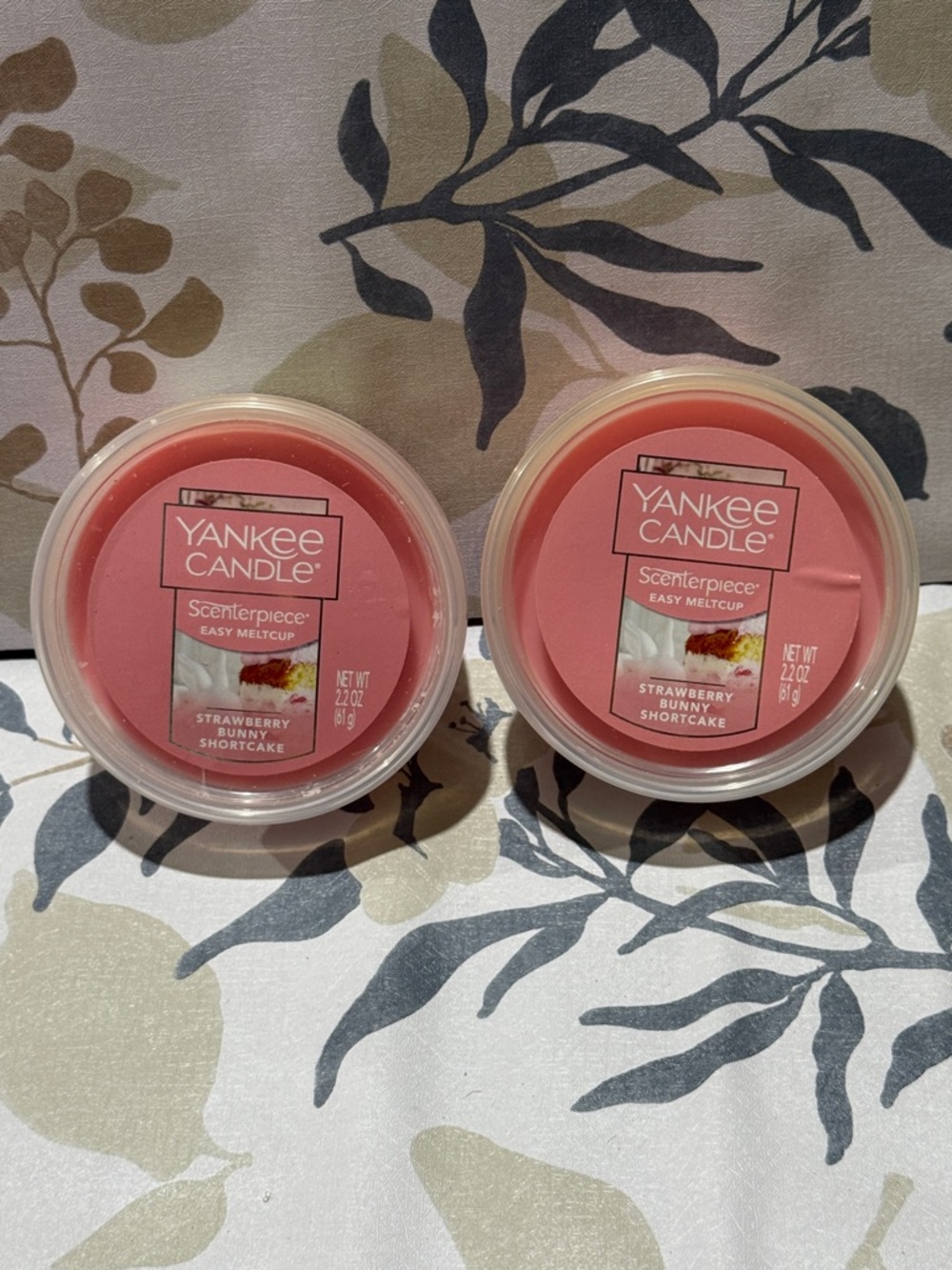 Yankee Candle Strawberry Shortcake Pink Scenterpiece Easy MeltCup 2-Pack